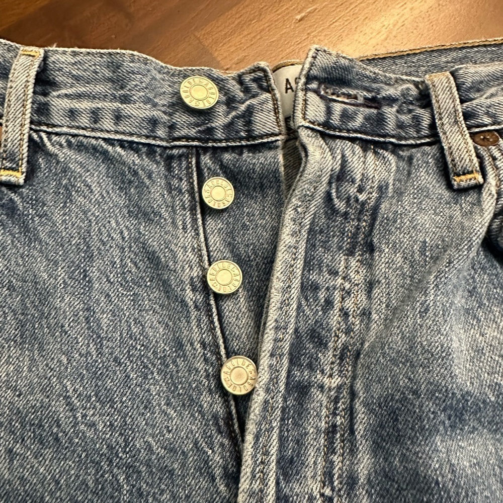 AGOLDE Riley High Rise Straight Crop Jeans in Frequency (J4) - Picture 7 of 11